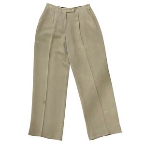 Giorgio Armani 100% Silk Pleated Trousers – Made in Italy (Size 44)